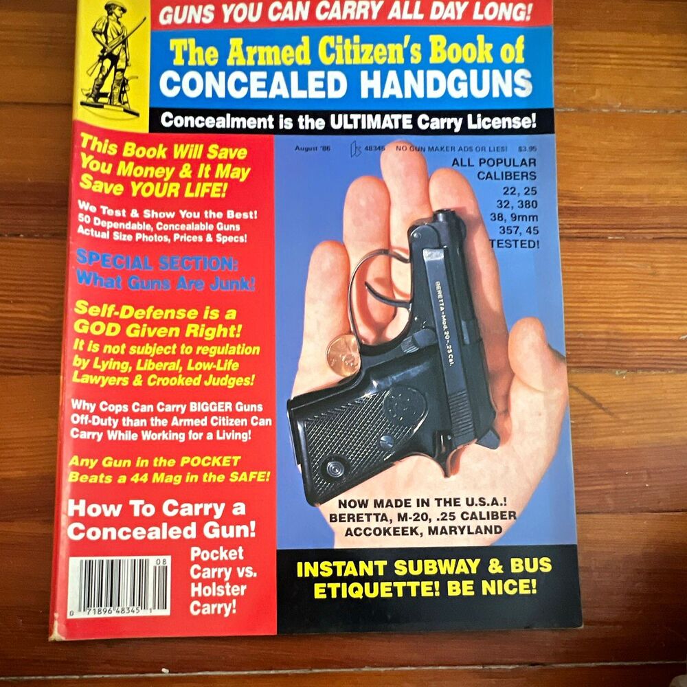 The Armed Citizen's Book of Concealed Handguns Aug 1986 Illustrated English
